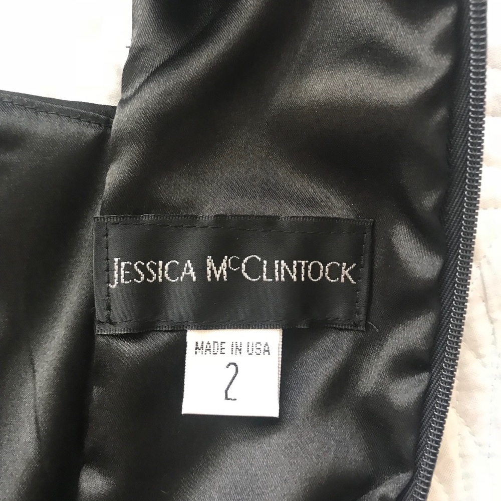 Jessica McClintock Black Mini Dress - Picture 7 of 8